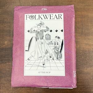 Vintage Folkwear 256 At The Hop 1993 Skirt & Blouse Pattern FF Unused Uncut